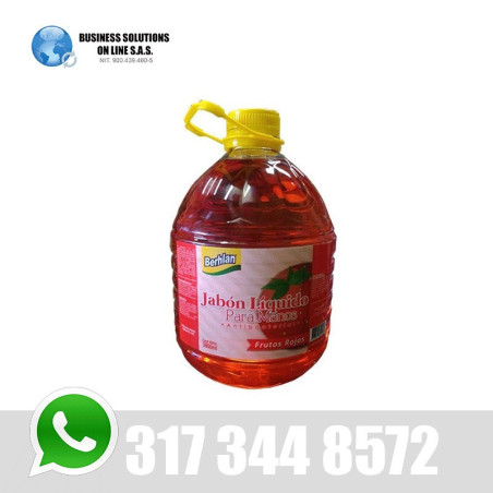 Jabon liquido para manos frutos rojos 3800 ml