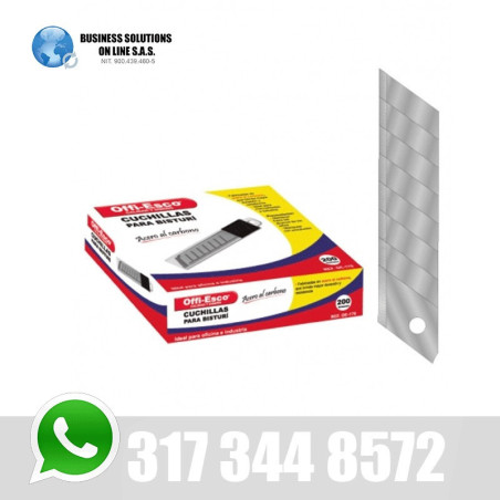Cuchilla bisturi grande tubo x 10