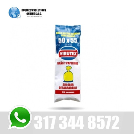 Bolsa basura 40x 55 x 10un CL 1. 0 BLANCO