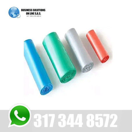 Bolsa de basura blanca 70x90 x 10 Unid. Cal 1.8