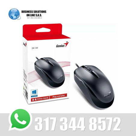 Mouse Optico Genius Usb Dx 120 Negro 120
