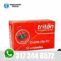 Doble clip 1/2" triton