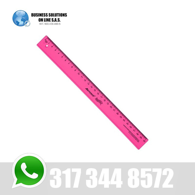Regla escol 30 cm Artesco irromp.